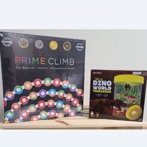 Light-up Dino World Terrarium Kit (1), Math for Love Prime Climb (1) - LD1PC1